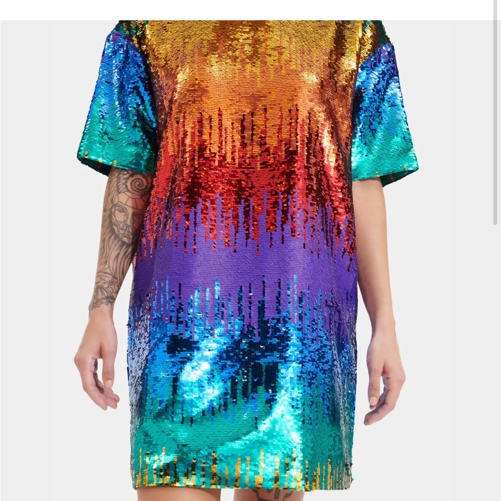 UGG Dress Zoey Sequin Tee/Dress Multicolor Relaxed Fit